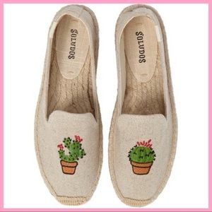 SOLUDOS | Cactus Embroidered Platform Espadrille